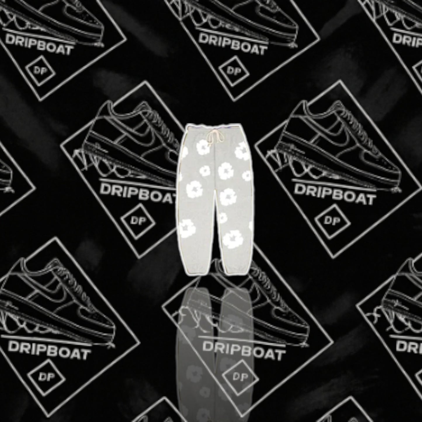 Denim Tears The Cotton Wreath Sweatpants Gray