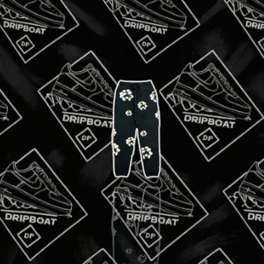 Denim Tears The Cotton Wreath Sweatpants Black