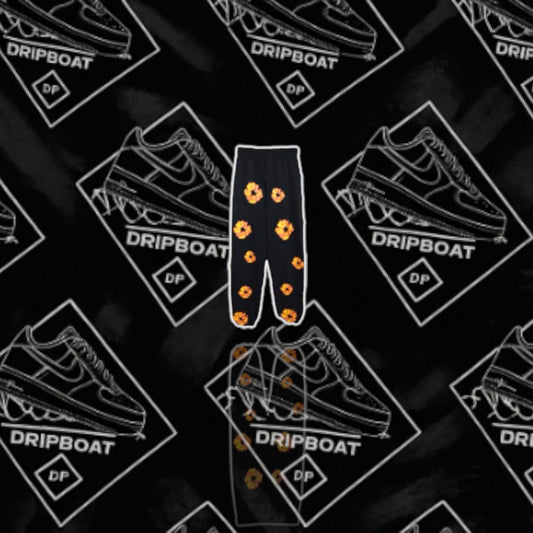 Denim Tears x Offset Wreath Sweatpants Black