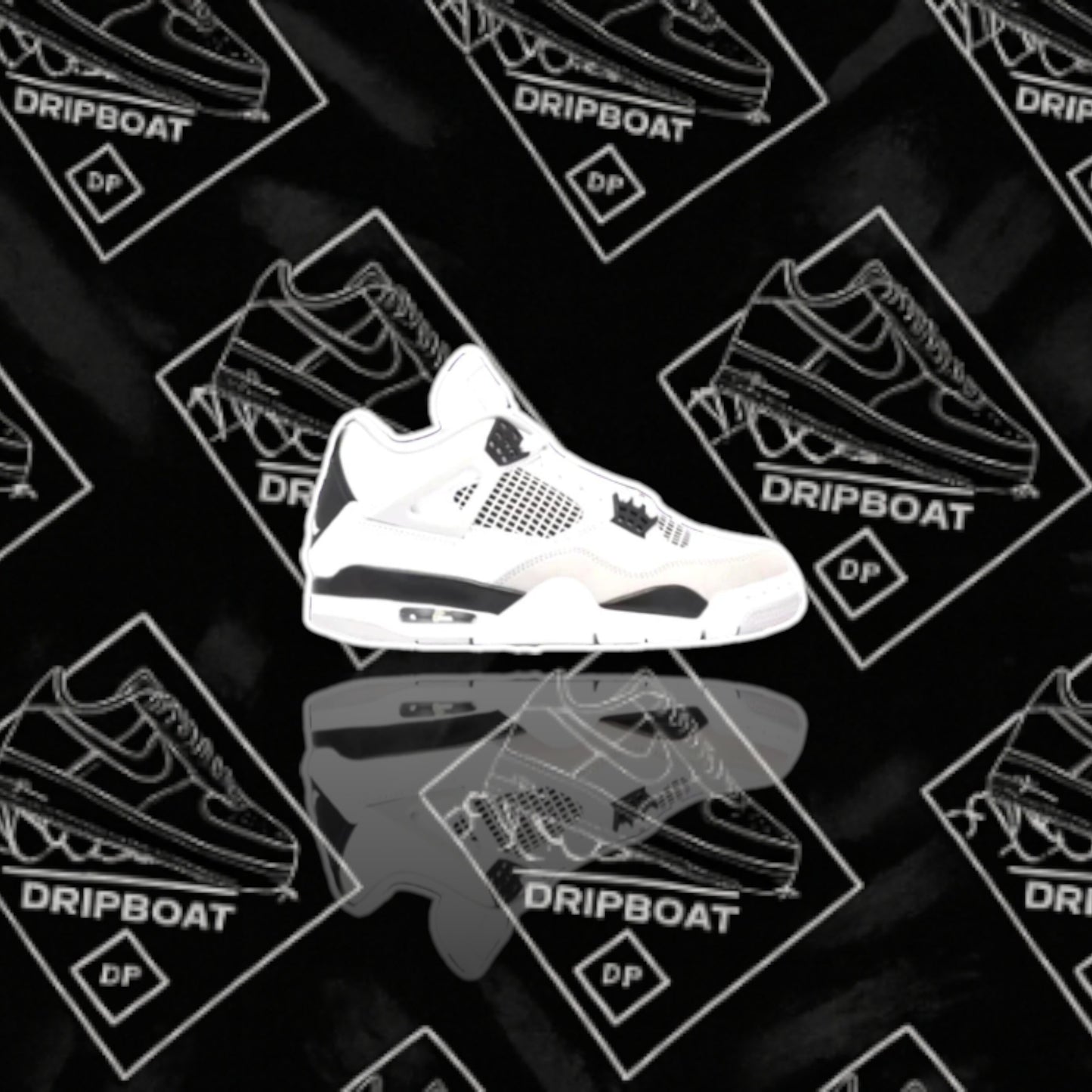 JORDAN 4 MILITARY BLACK